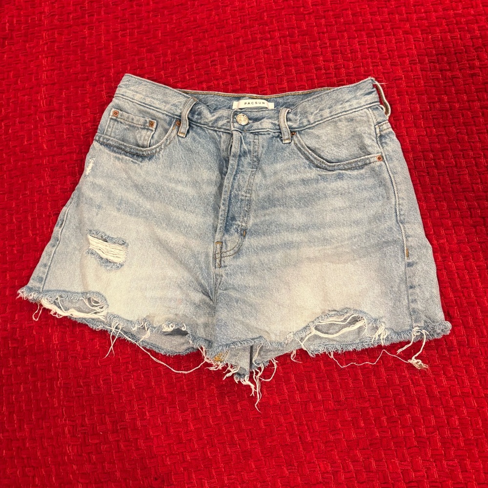 Pacsun Ultra High Rise Denim Shorts